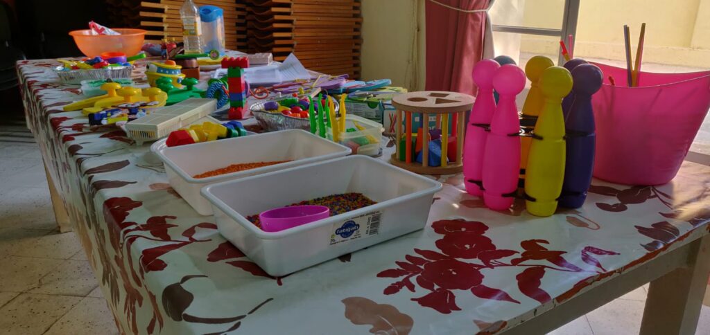 image o all crafts items needed for an exercise