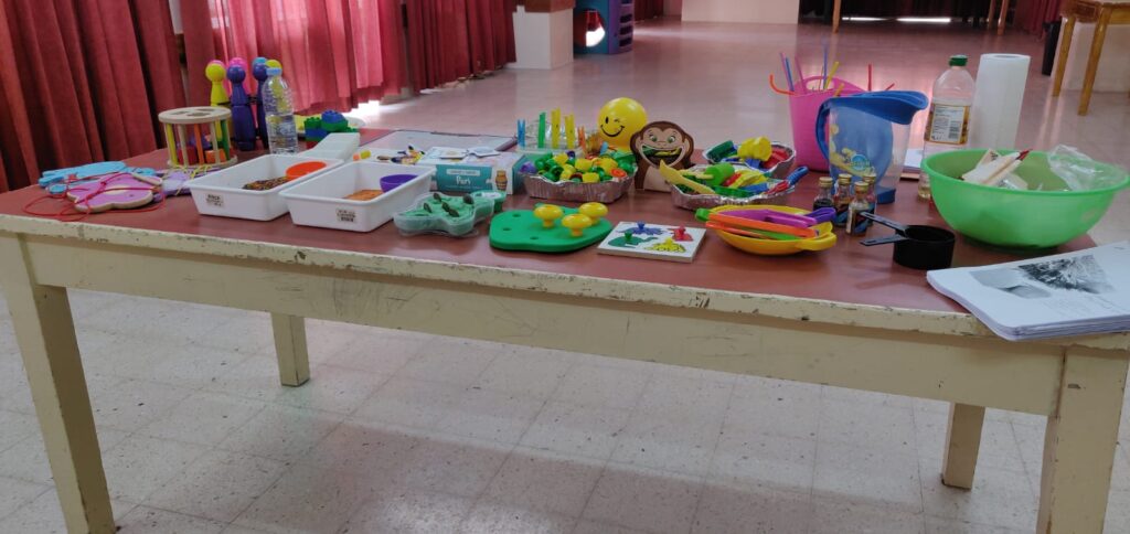 Table with items
