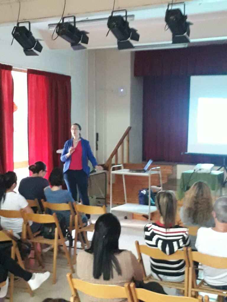 image of teacher presenting